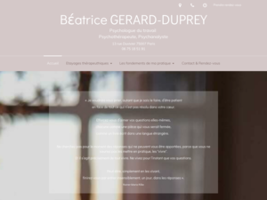 Béatrice GERARD-DUPREY Paris 7, 