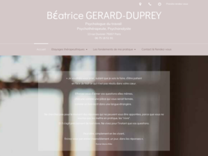 Béatrice GERARD DUPREY Paris 7, 